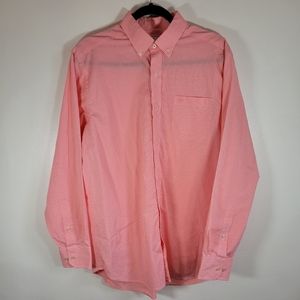Southern Tide Mens Classic Fit Long Sleeve Button Down Shirt M Shell Pink Plaid
